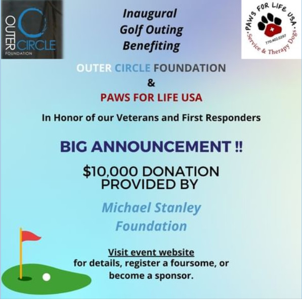 Paws for Life USA Golf Event October 13th 2022
